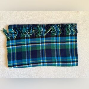 Joan Rivers Ultra Soft Plaid Scarf with Fringe 100% Acrylic
